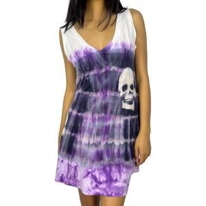 Hysteric Glamour Purple Skull Dye Top